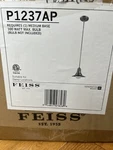 Feiss 9" Pendant Light Antique Pewter New Open Box P1237AP. Fixed Price $22.40.