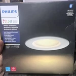 Philips Hue 5/6 In Recessed Downlight White And Color Ambience (9290031346). Fixed Price $48.99.