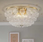 Huoku Neuvy PD1078551 6-LIGHT 19.7 Brushed Gold Flush Mount Chandelier. Fixed Price $149.25.