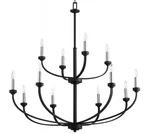 Quorum International 6160-12 Reyes Light 39"W Taper Candle Noir. Fixed Price $756.00.