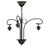 Meyda Lighting 25'W 3 Arm Custom Chandelier Hardware, Mahogany Bronze - 147728. Fixed Price $915.75.