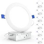 Sunco Lighting - 6 Pack Inch Ultra Thin Led Recessed Ceiling Lights, 5000K .... Fixed Price $72.24.
