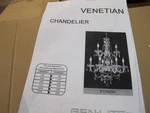 Gen Lite 104994 Venetian 26" Diameter Tier Crystal Light Chandelier MSRP$749. Fixed Price $145.00.