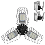 Lzhome Deformable Led Garage Ceiling Lights, 9000 2-PACK, Silver. Fixed Price $65.81.