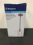 Westinghouse 6371500 Carmen 1-LIGHT Copper Mini Pendant With Clear Glass Shade. Fixed Price $24.70.