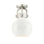 Innovations Lighting 410-1F-15-8 Newton Sphere Flush Nickel. Fixed Price $286.00.