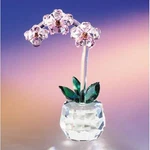 New Crystal World Art Shade Orchid Figurine Miniature. Fixed Price $66.99.