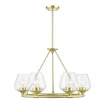 Livex Lighting 46726-12 Willow Chandelier Satin Brass New $589. Fixed Price $110.00.