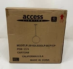 Access Lighting Glow Brushed Copper 1-LIGHT Pendant 28102LEDDLP-BCP-CP. Fixed Price $128.95.
