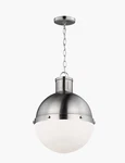 Visual Comfort Thomas Brien Hanks Pendant Light Brushed Nickel, New. Fixed Price $190.00.