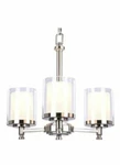 Hampton Bay Burbank 3-LIGHT Brushed Nickel Chandelier Silver (1001392725). Fixed Price $120.00.