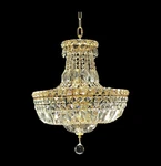 Luxury Gold Crystal Chandelier Pendant Ceiling Light Elegant Sparkling Fixture. Fixed Price $274.00.