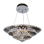 Allegri Auletta 10-LIGHT Crystal Pendant Chandelier 24" Chrome 11426-010-FR001. Fixed Price $680.00.