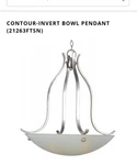 Nib Maxim Lighting 21263 Ftsn 3-BULB Contour-invert Bowl Pendant Chandelier. Fixed Price $299.80.
