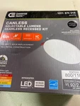 Commercial Electric 92329 Led Slim Recessed Light, 2-LEVEL Lumen, Adjustable Cct. Fixed Price $14.85.