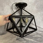 Quoizel Liberty Park 3-MATT Bronze Semi-flush Mount Light Approx 14 13. Fixed Price $75.00.