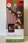 Vintage Style Globe Light String "antique-gold" Bulbs 10' Green Wire Nib 2013. Fixed Price $23.95.