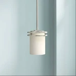 Kichler Hendrik 5 1/2" Wide Nickel And White Glass Mini Pendant. Fixed Price $174.97.