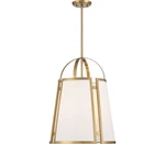 Savoy House 7-6304-4-322 Chartwell Pendant, 4-LIGHT 240 Total Watts, Warm Brass. Fixed Price $415.70.