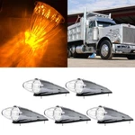 5PCS Amber Truck Roof Cab Marker Clearance Top Lights 17LED For Peterbilt Mack. Fixed Price $69.87.
