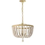 Dainolite Bridget Light Beaded Pendant, White/white/natural BGT-163P-VW. Fixed Price $340.00.