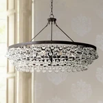 Robert Abbey Bling Collection 35"W Deep Bronze Chandelier. Fixed Price $3578.80.