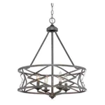 *read* Millennium Lighting 4 21" Wide Drum Chandelier Medieval Rustic. Fixed Price $149.95.