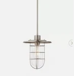 Home Decorators Collection 1-LIGHT Brushed Nickel Fisherman Style Mini Pendant. Fixed Price $22.99.