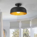 Edislive Nathan 12.2" Black Farmhouse Semi Flush Mount Light Hammer Finish. Fixed Price $74.38.