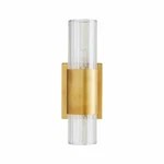 Arteriors Tompkins 2-LIGHT Antique Brass Armed Vanity Sconce $925 Msrp Dimmable. Fixed Price $389.99.