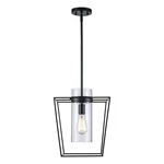 Monteaux Lighting 12 In. 1-LIGHT Black Pendant Fixture W/clear Glass. Fixed Price $37.49.