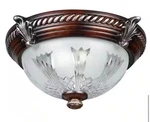 Hampton Bay Bercello Estates 15 In. 2-LIGHT Volterra Bronze Flush Mount. Fixed Price $109.95.