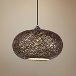 Maxim Bali 15 3/4"W Chocolate Weave Outdoor Pendant Light. Fixed Price $161.50.