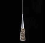 Joollysun Modern Mini Pendant Lighting: Cone Crystal Hanging. Fixed Price $60.00.