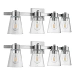 Prominence Home 2 Pack Fairendale 4 Bathroom Vanity Light, Brushed Nickel. Fixed Price $126.99.