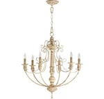 Quorum 6106-6-70 Salento 27" 6-LIGHT Chandelier In Persian White. Fixed Price $608.00.