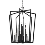 Kichler 43499 Abbotswell 16 Light 37"W Taper Candle Style - Black. Fixed Price $1387.99.
