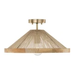 Capital Lighting Maya 1LT 7" Semi Flush, Matte Brass/ - 252811MA. Fixed Price $258.00.