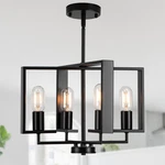 Hfyoxk Modern Chandeliers For Dining Room Black Farmhouse 4 Lights. Fixed Price $121.44.