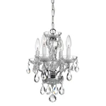 Crystorama Trad. Lt Italian Crystal Chrome Mini Chandelier 5534-CH-CL-I. Fixed Price $194.99.