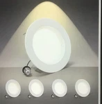 Lot 2 Gefolly 5CCT Recessed Lighting 4 9W 630LM, Retrofit Led Can Lights. Fixed Price $45.00.