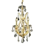 Elegant M Theresa 4 Light 12" Royal Cut Pendant, Gold/clear 2800D12G-RC. Fixed Price $470.00.