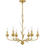 Quoizel MAA5027GFL Open Box Maria Chandelier Gold Leaf. Fixed Price $225.50.