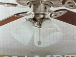 Ceiling Fan Led Light Kit Hampton Bay 91382 Brushed Nickel + Shades/bulbs Openbx. Fixed Price $31.85.
