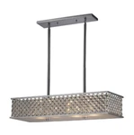 Elk 31104/4 Genevieve Light Inch Polished Chrome Island Mesh Shade. Fixed Price $599.00.