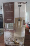 Allen Roth Single Bronze Pendant Light Model 34745 New Box. Fixed Price $79.95.