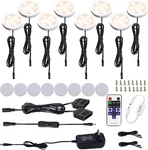 Led Kitchen Under Cabinet Lighting, 12V Plug Puck Lights With Remote Control. Fixed Price $27.99.