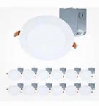 Halo Hlbe 6 In. Ultra-slim Downlight 3000K Fixed Cct Led Recessed Kit 12PK. Fixed Price $79.99.
