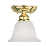 Livex Lighting Essex Ceiling Mount Polished Brass 1350-02. Fixed Price $79.96.