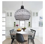 Arturesthome Hand-woven Domed Shape Chandelier, Natural Rattan Pendant Light.... Fixed Price $69.00.